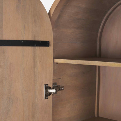 Sorina Light Brown Wood Bookcase