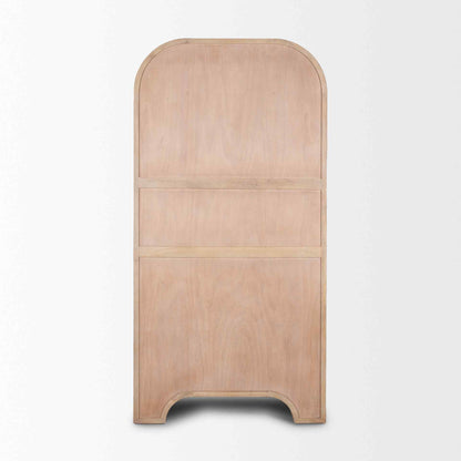 Sorina Light Brown Wood Bookcase