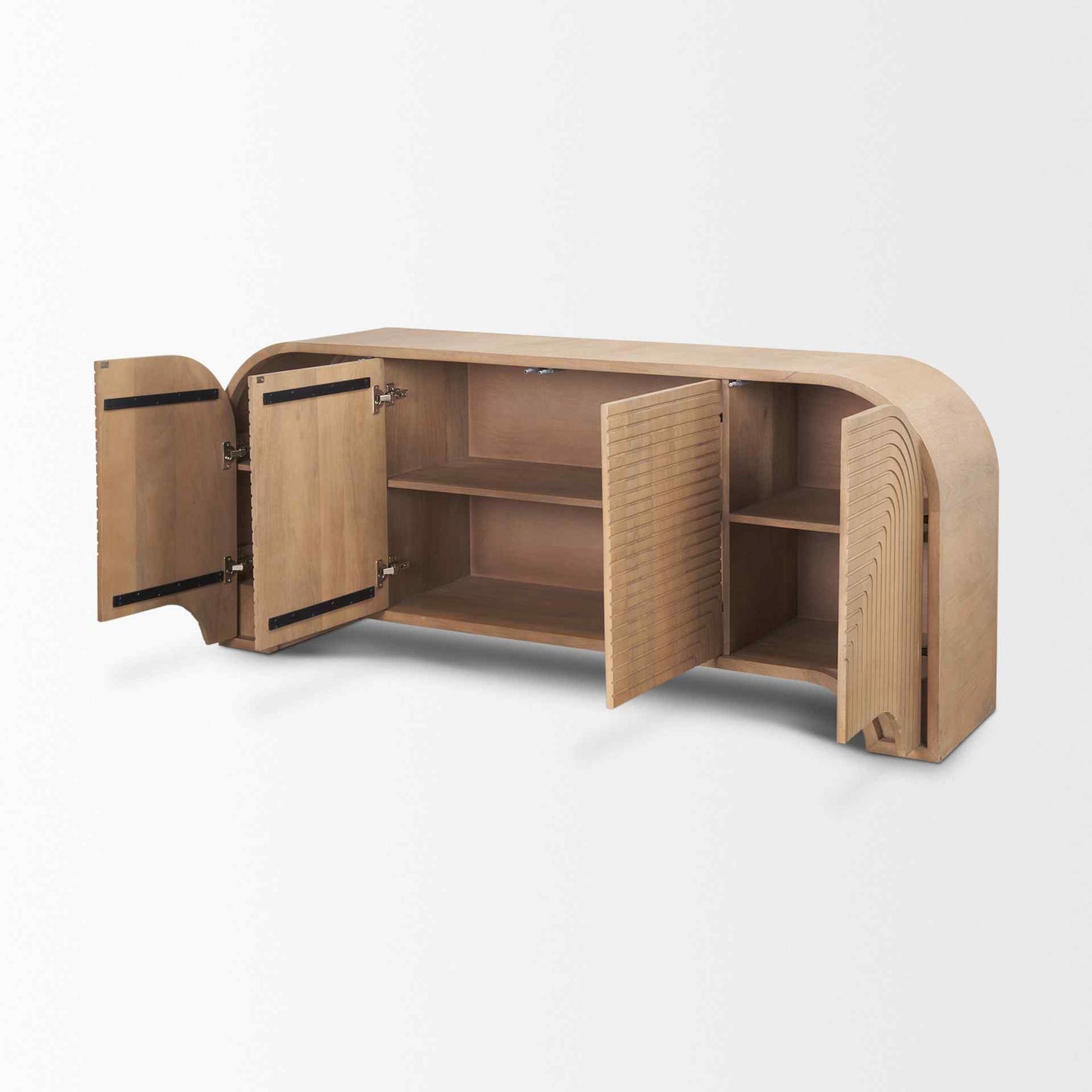 Sorina Light Brown Wood Sideboard