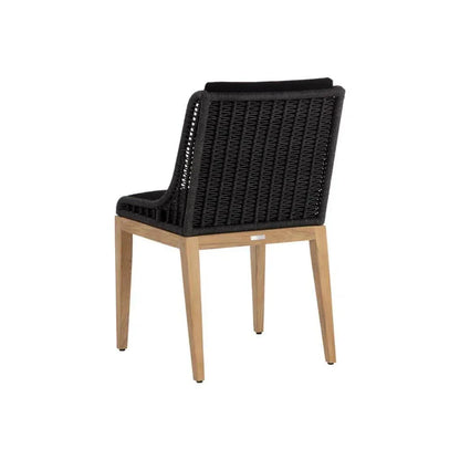 Sorrento Fabric Outdoor Armless Dining Chair-Outdoor Dining Chairs-SUNPAN-LOOMLAN