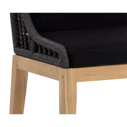 Sorrento Fabric Outdoor Armless Dining Chair-Outdoor Dining Chairs-SUNPAN-LOOMLAN