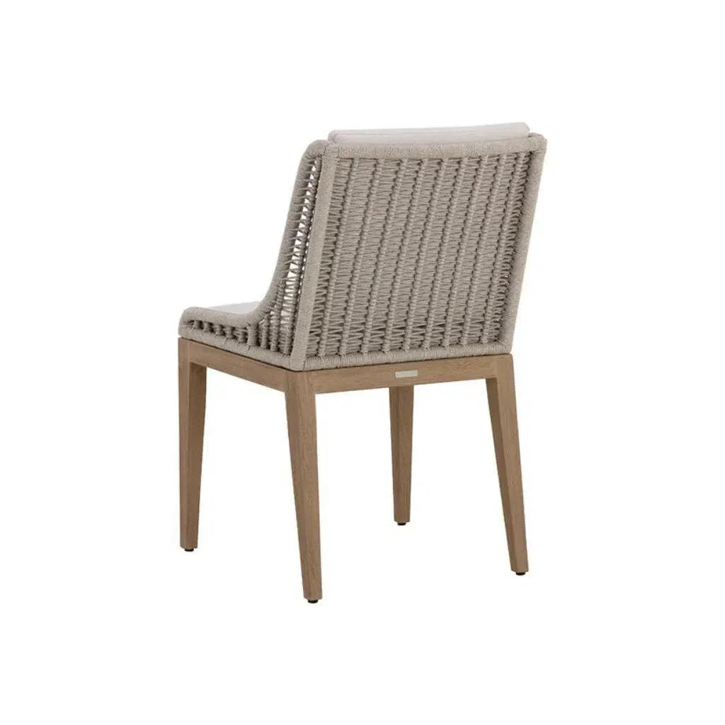 Sorrento Fabric Outdoor Armless Dining Chair-Outdoor Dining Chairs-SUNPAN-LOOMLAN