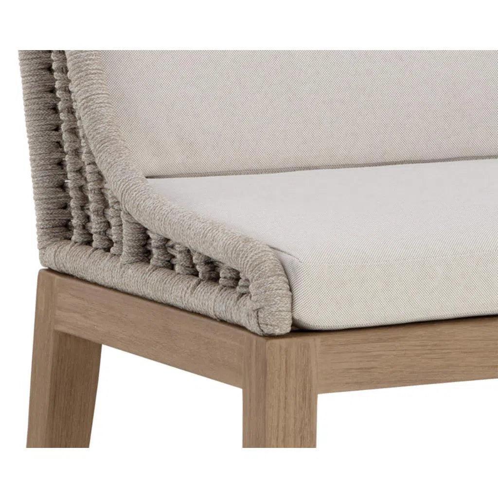 Sorrento Fabric Outdoor Armless Dining Chair-Outdoor Dining Chairs-SUNPAN-LOOMLAN