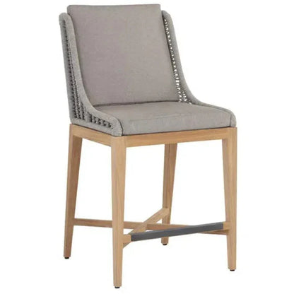 Sorrento Fabric Outdoor Counter Stool - LOOMLAN - SUNPAN - Counter Stools