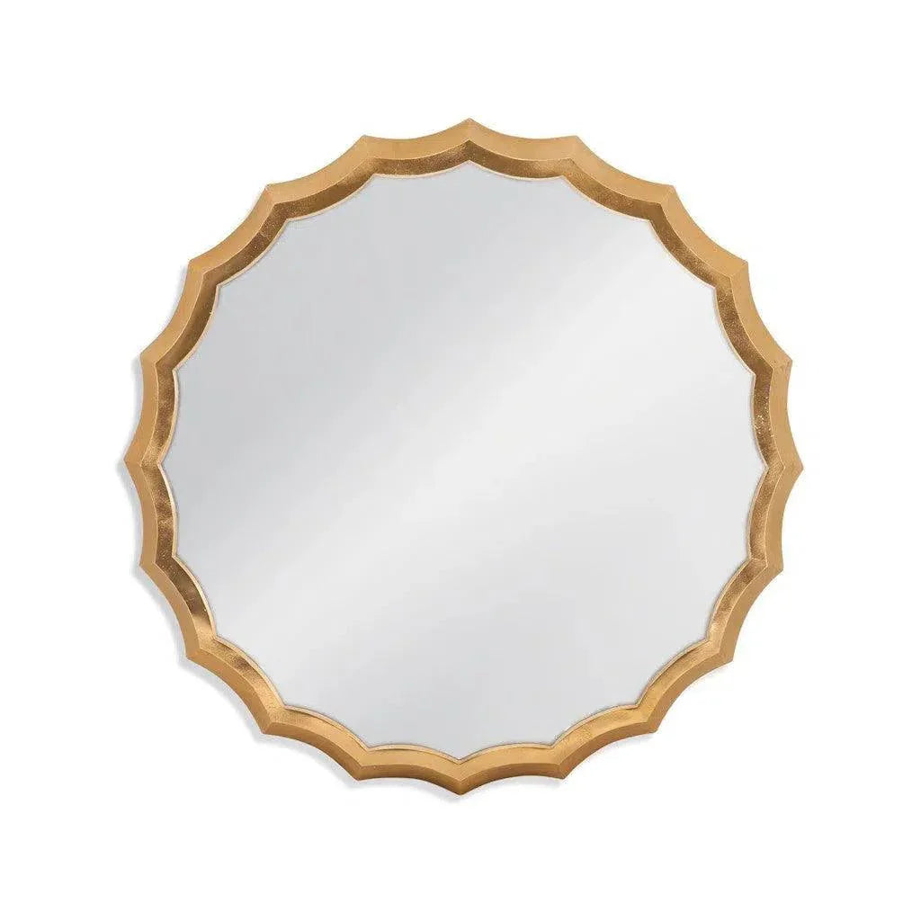 Southgate Aluminum Gold Wall Mirror - LOOMLAN - Bassett Mirror - Wall Mirrors