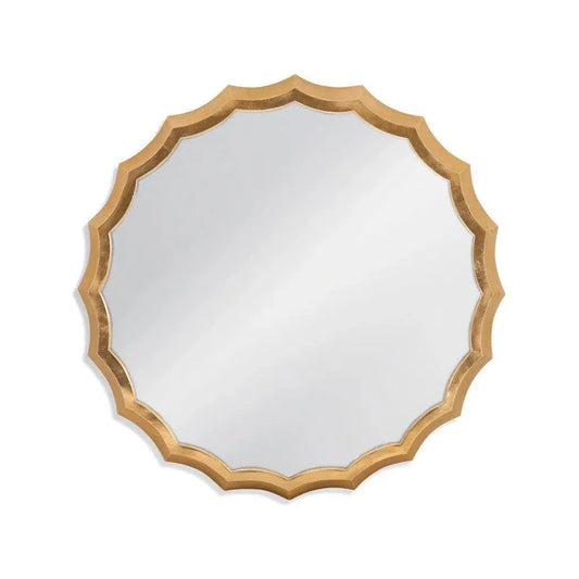 Southgate Aluminum Gold Wall Mirror - LOOMLAN - Bassett Mirror - Wall Mirrors