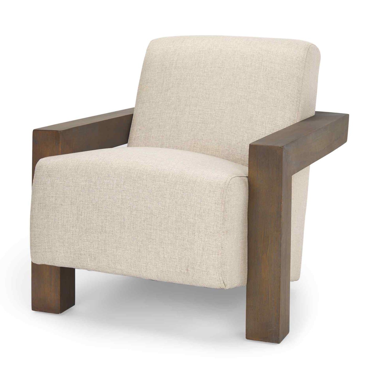 Sovereign Oatmeal Fabric Accent Chair