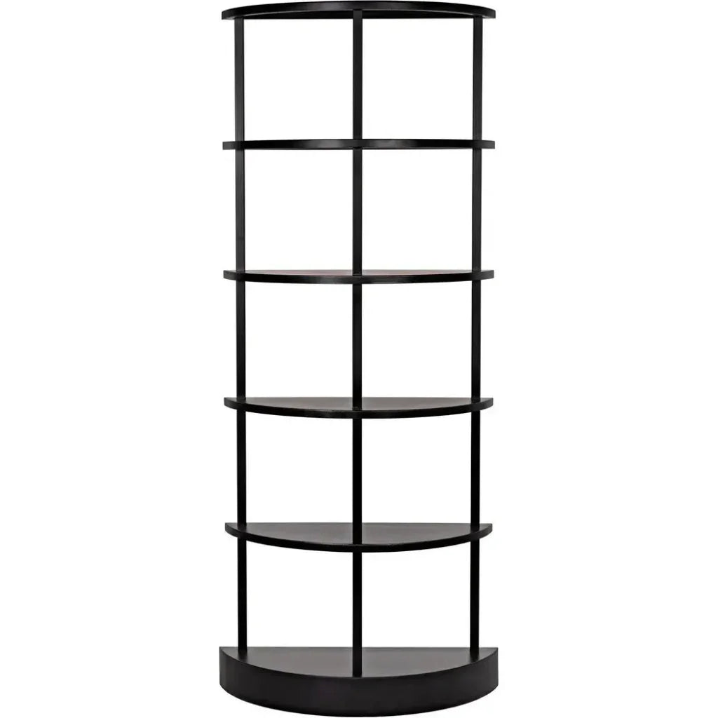 Spago Black Metal Etagere-Etageres-Noir-LOOMLAN