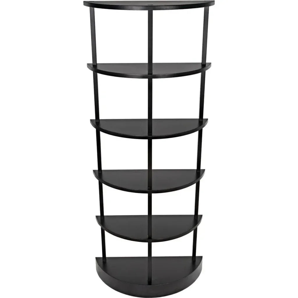 Spago Black Metal Etagere-Etageres-Noir-LOOMLAN