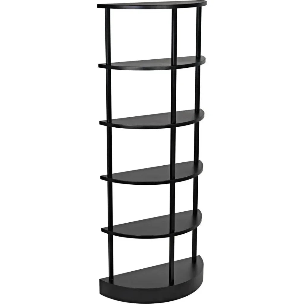 Spago Black Metal Etagere-Etageres-Noir-LOOMLAN