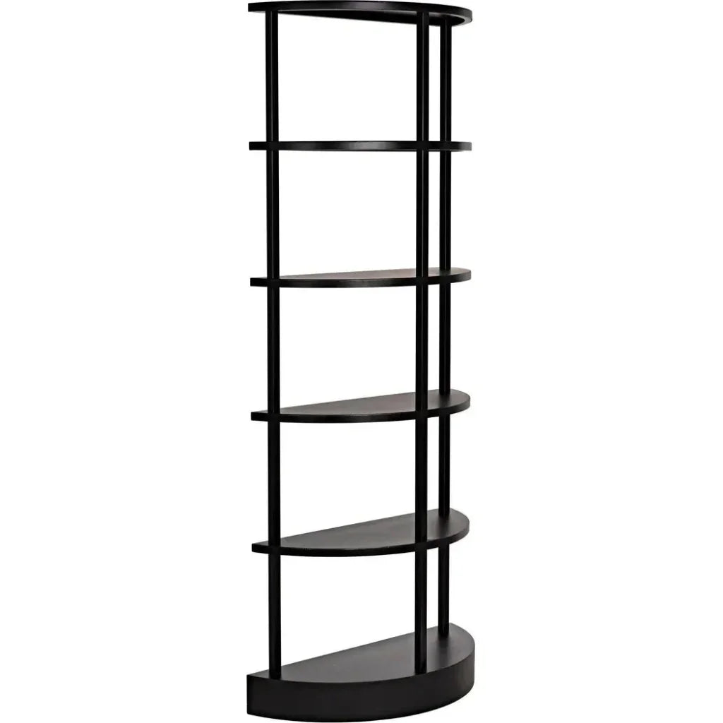 Spago Black Metal Etagere-Etageres-Noir-LOOMLAN