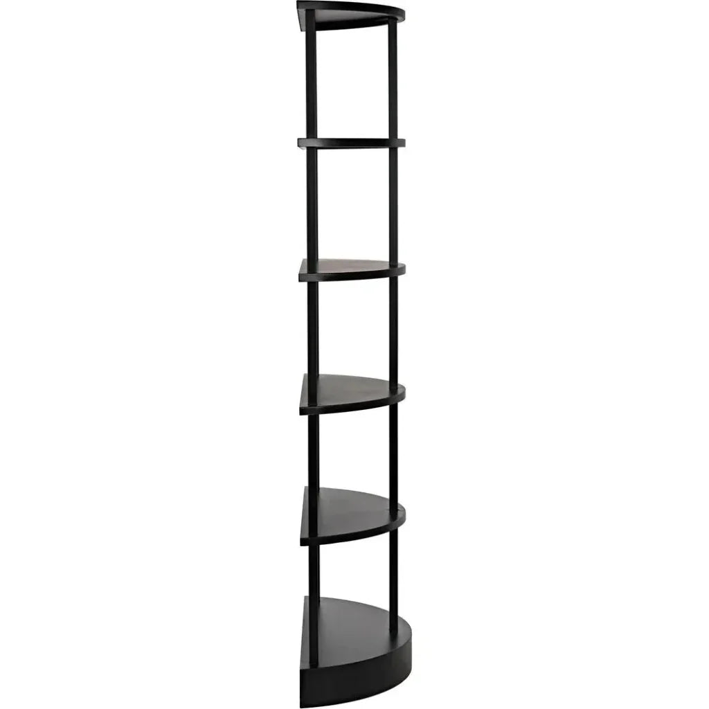 Spago Black Metal Etagere-Etageres-Noir-LOOMLAN