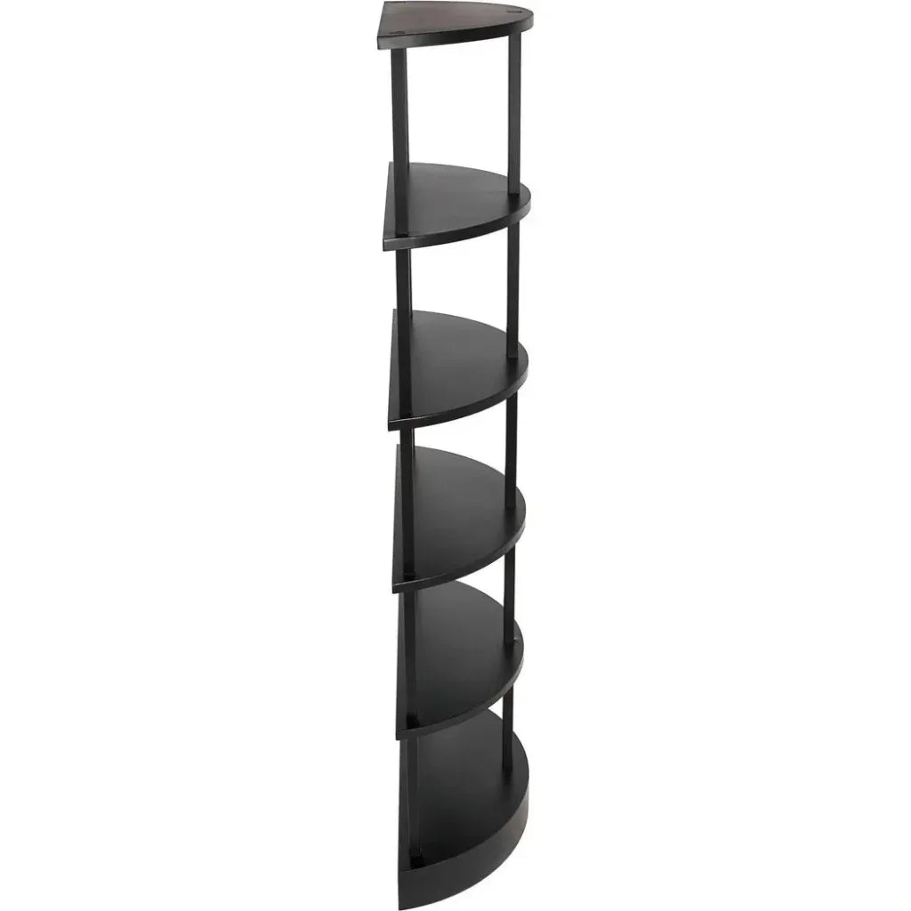 Spago Black Metal Etagere-Etageres-Noir-LOOMLAN
