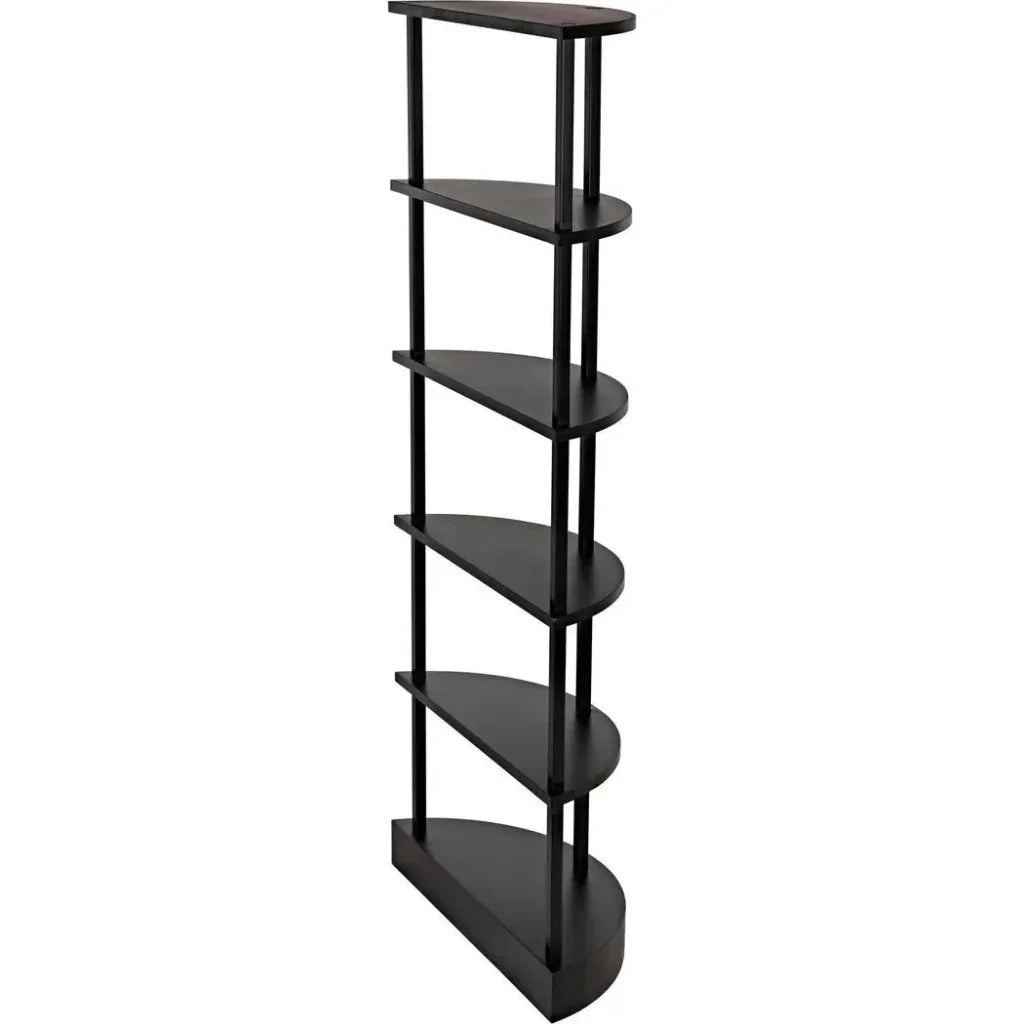Spago Black Metal Etagere-Etageres-Noir-LOOMLAN