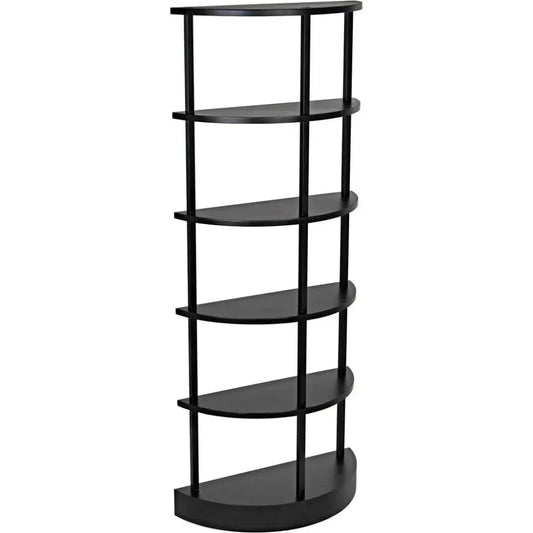 Spago Black Metal Etagere-Etageres-Noir-LOOMLAN