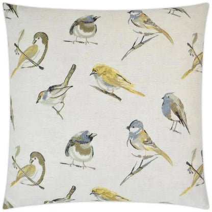 Sparrow Yellow Throw Pillow With Insert - LOOMLAN - D.V. Kap - Throw Pillows