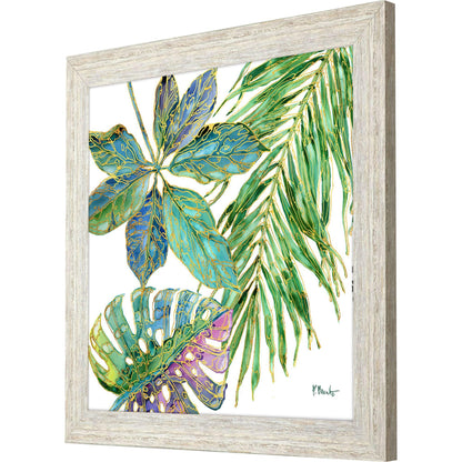 Spectrum Palm Fronds Green Framed Wall Art