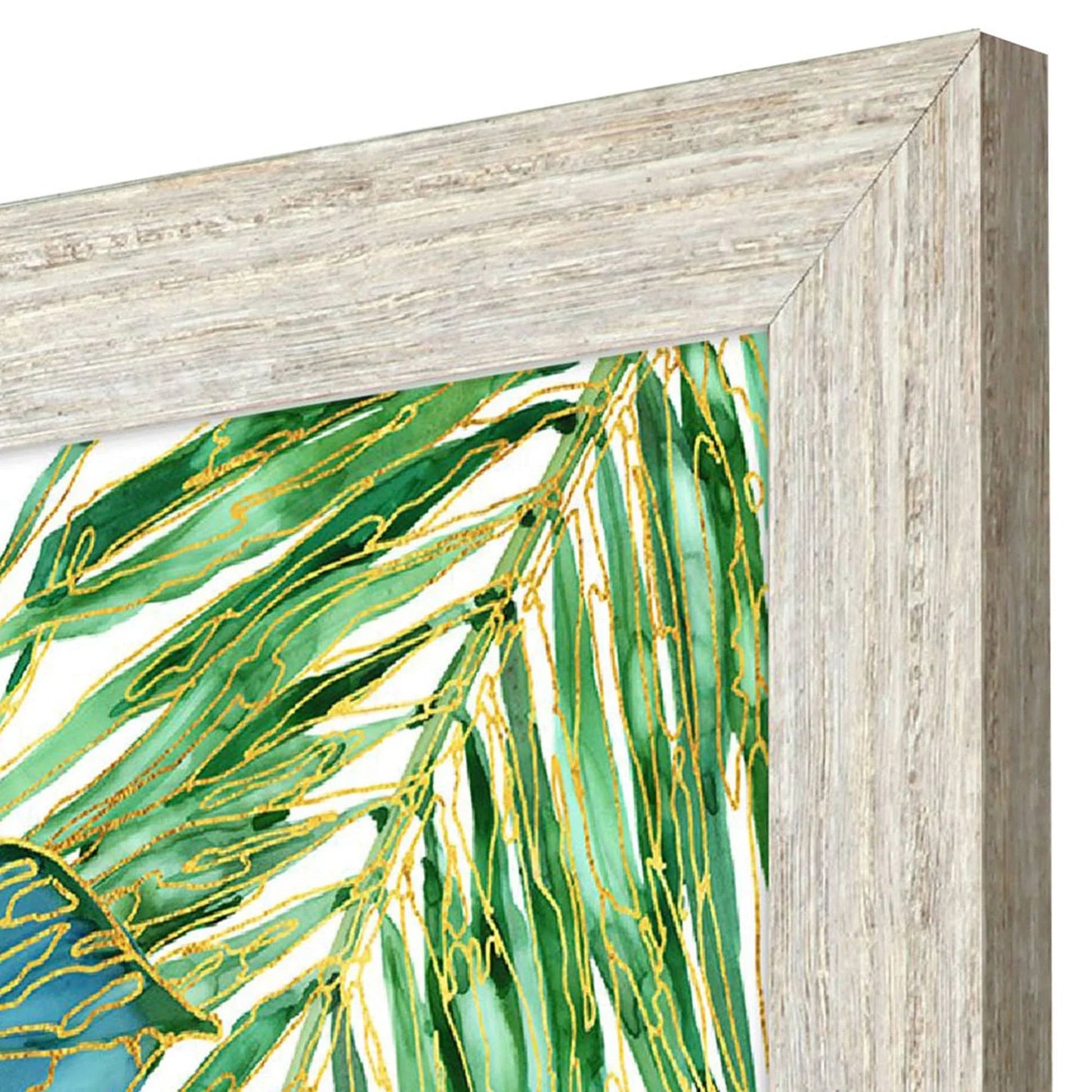 Spectrum Palm Fronds Green Framed Wall Art