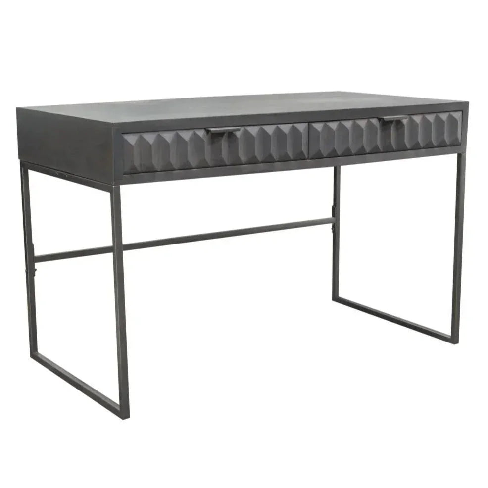 Spectrum Two Drawer Wood Desk-Home Office Desks-Diamond Sofa-LOOMLAN