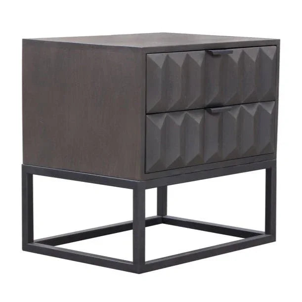 Spectrum Two Drawer Wooden Accent Table - LOOMLAN - Diamond Sofa - Side Tables