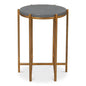 Spence Mdf and Iron Grey Round Side Table - LOOMLAN - Sarreid - Side Tables
