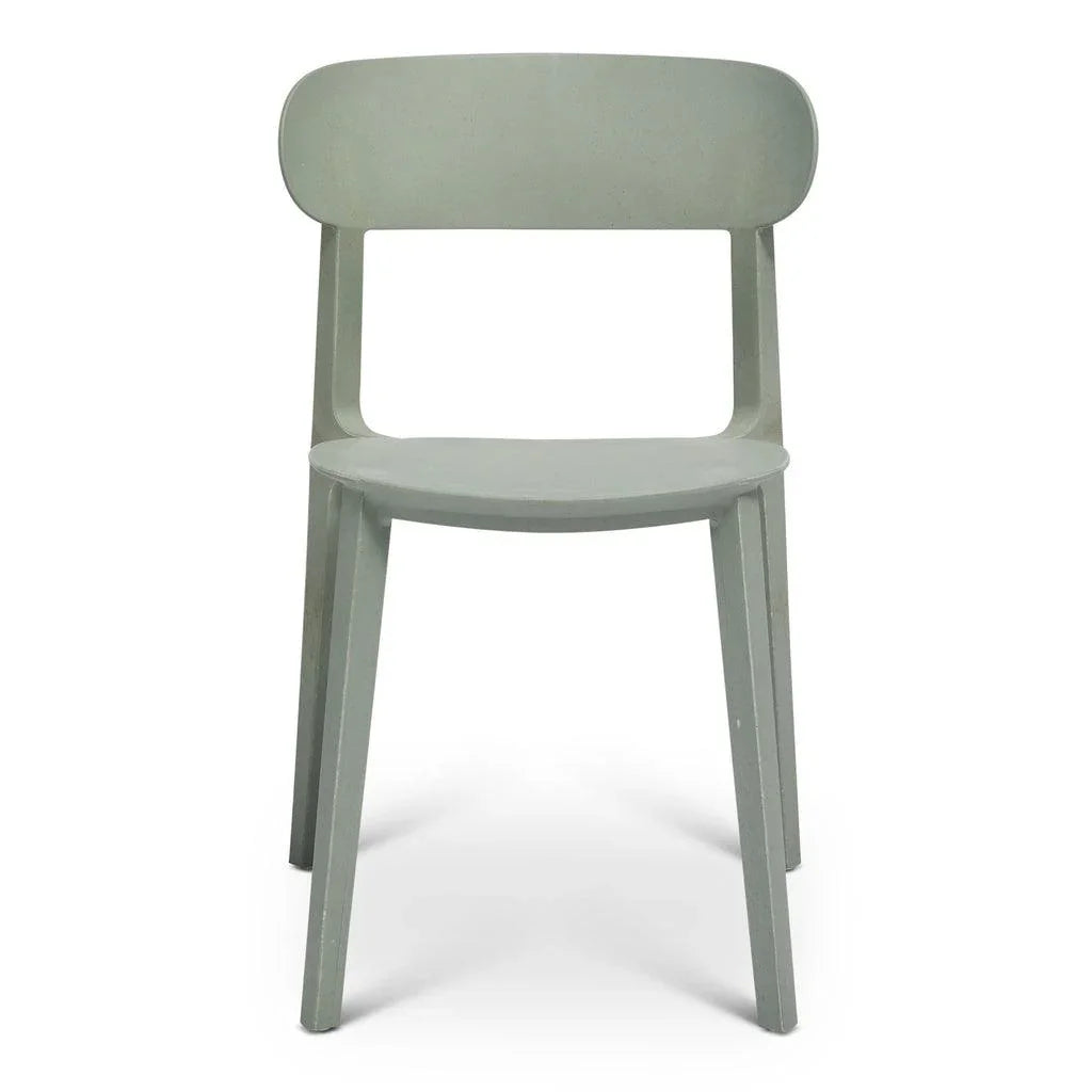 Spencer Eco Friendly Outdoor Stacking Chair - 4PC-Outdoor Dining Chairs-Urbia-LOOMLAN