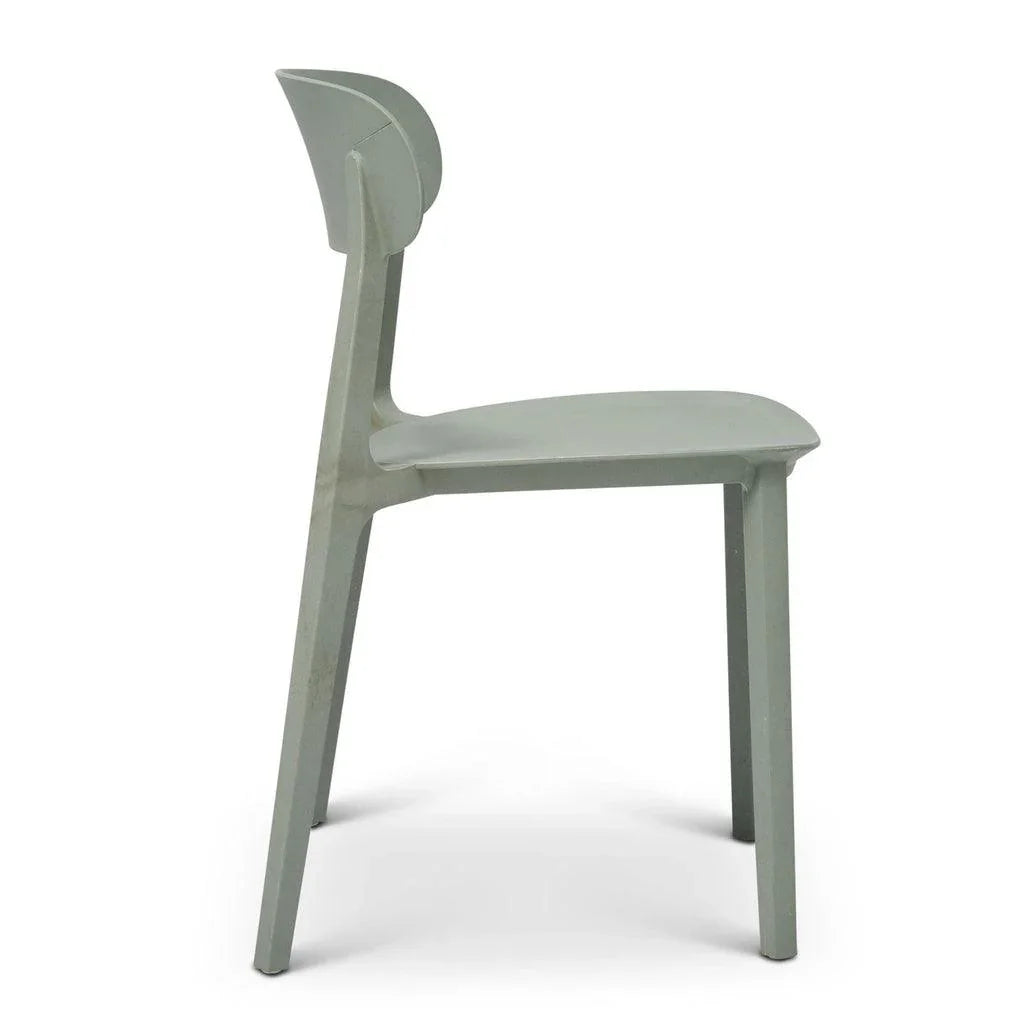 Spencer Eco Friendly Outdoor Stacking Chair - 4PC-Outdoor Dining Chairs-Urbia-LOOMLAN