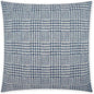 Spencer Plaid Check Blue Large Throw Pillow Insert - LOOMLAN - D.V. Kap - Throw Pillows