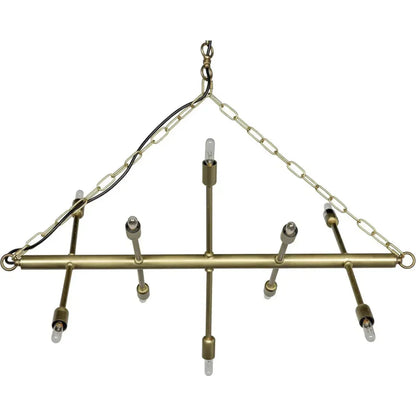 Sperato Metal Chandelier With Antique Brass - LOOMLAN - Noir - Chandeliers