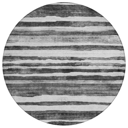 Spinava Gray Washable Indoor - Outdoor Rug - LOOMLAN - LOOMLAN Rugs - Outdoor Rugs