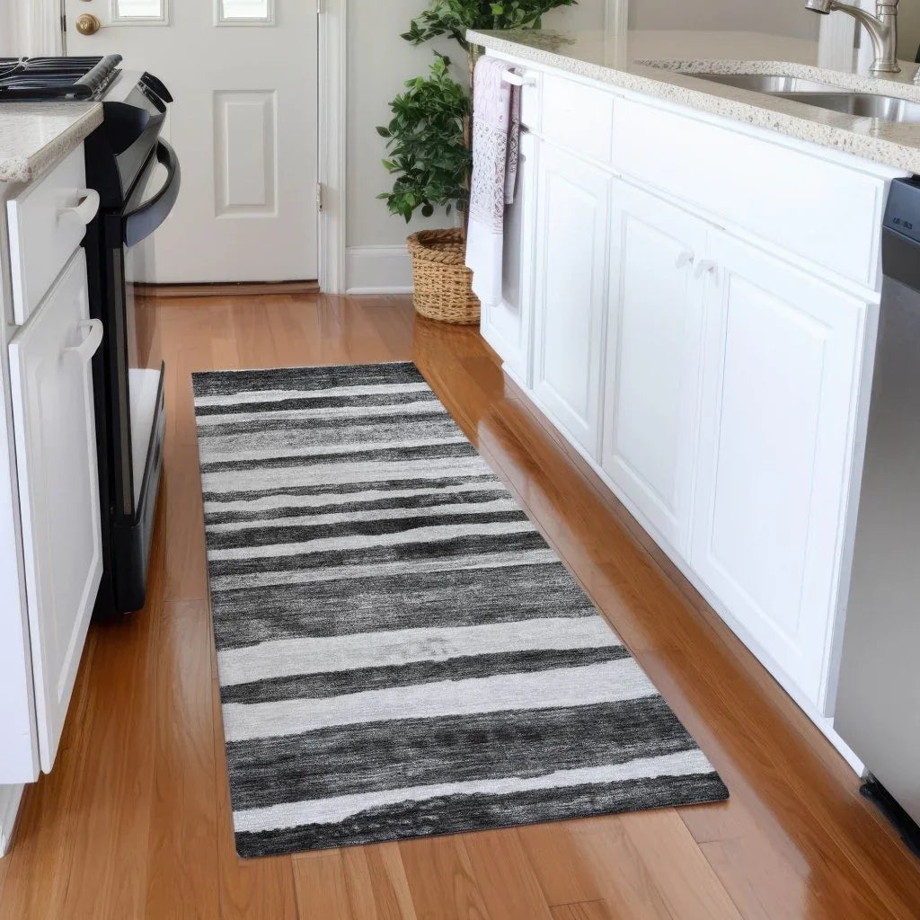 Spinava Gray Washable Indoor - Outdoor Rug - LOOMLAN - LOOMLAN Rugs - Outdoor Rugs