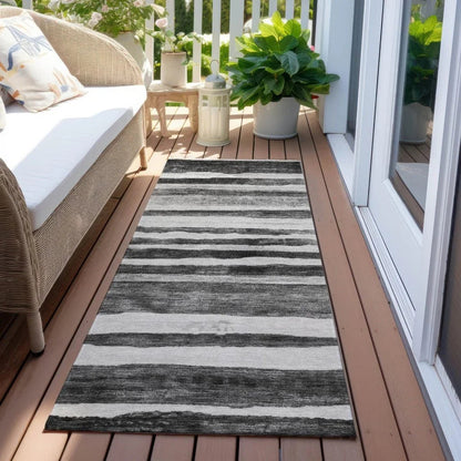 Spinava Gray Washable Indoor - Outdoor Rug - LOOMLAN - LOOMLAN Rugs - Outdoor Rugs
