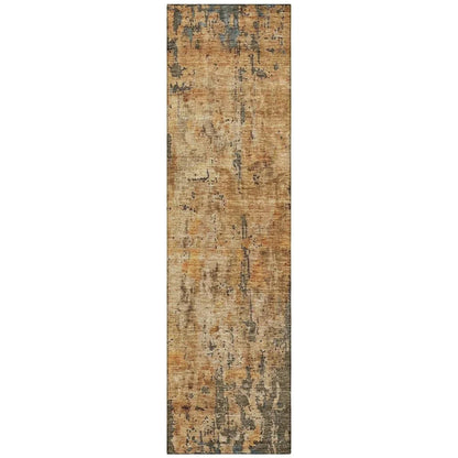 Spindlea Orange Washable Indoor - Outdoor Rug - LOOMLAN - LOOMLAN Rugs - Outdoor Rugs