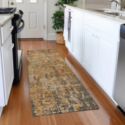 Spindlea Orange Washable Indoor - Outdoor Rug - LOOMLAN - LOOMLAN Rugs - Outdoor Rugs