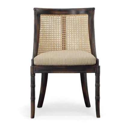 Spoonback Mahogany Armless Side Chair 2PC - LOOMLAN - Furniture Classics - Dining Chairs
