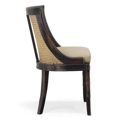 Spoonback Mahogany Armless Side Chair 2PC - LOOMLAN - Furniture Classics - Dining Chairs