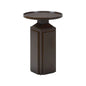 Spot On Dark Brown Wooden Round Side Table - LOOMLAN - Wildwood - Side Tables