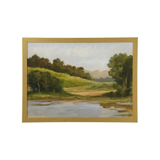 Spring Light Gold Framed Artwork-Framed Wall Art-Chelsea House-LOOMLAN