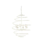 Spyral White Italian Craftsmanship Chandelier - LOOMLAN - Chelsea House - Chandeliers