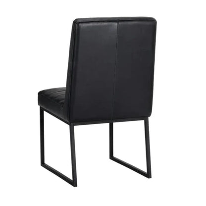 Spyros Leather Armless Dining Chair 2PC - LOOMLAN - SUNPAN - Dining Chairs