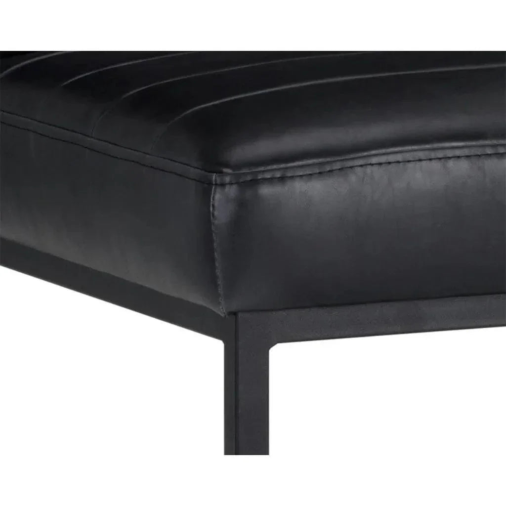 Spyros Leather Armless Dining Chair 2PC - LOOMLAN - SUNPAN - Dining Chairs