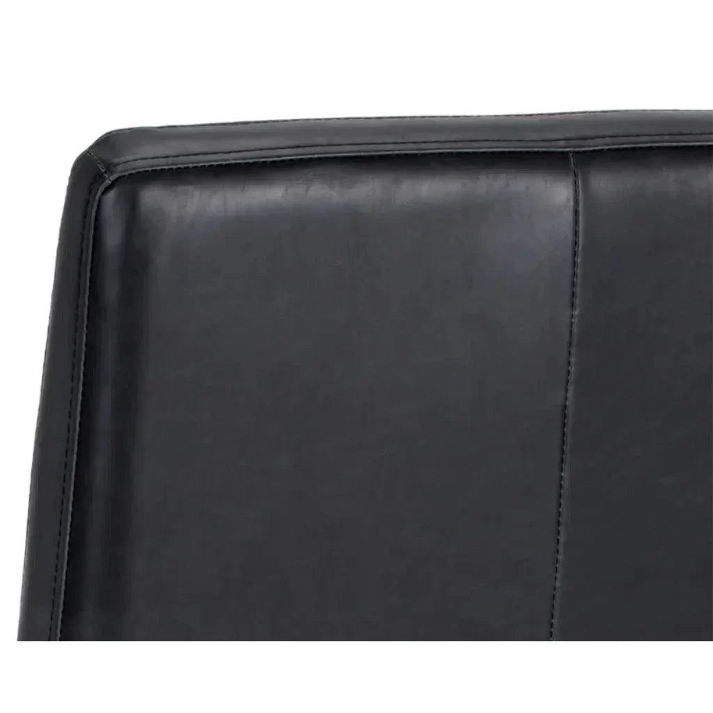 Spyros Leather Armless Dining Chair 2PC - LOOMLAN - SUNPAN - Dining Chairs