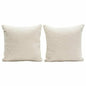 Square Accent Pillows Bone Boucle Fabric - LOOMLAN - Diamond Sofa - Throw Pillows