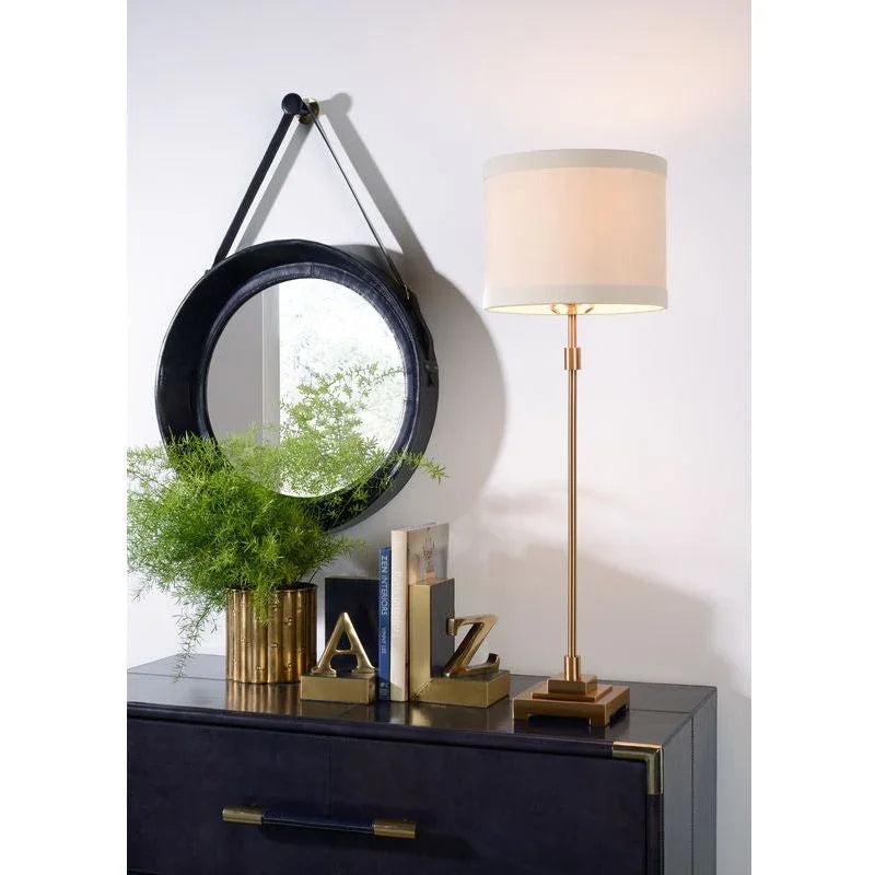 Square Bamboo Design Brass Planter - LOOMLAN - Wildwood - Planters