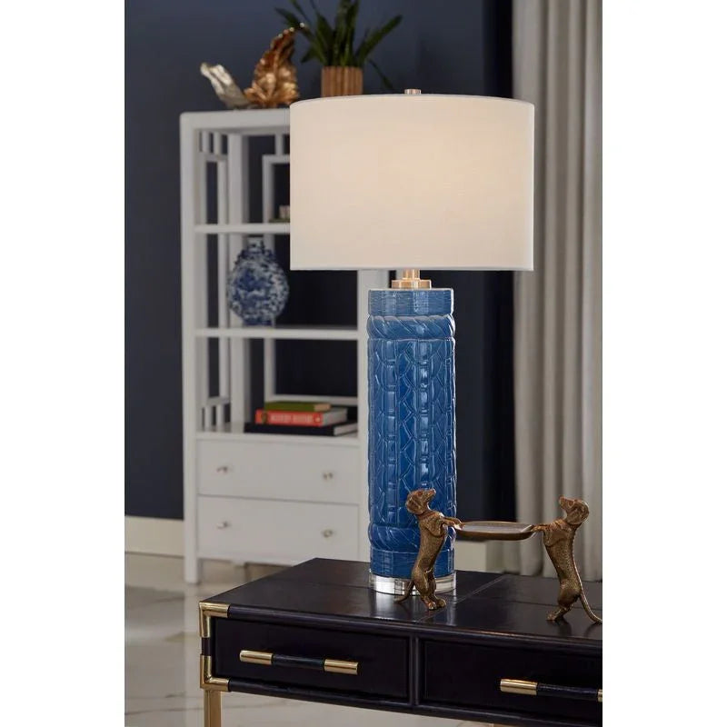 Square Bamboo Design Brass Planter - LOOMLAN - Wildwood - Planters