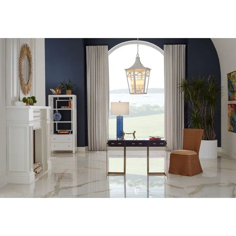 Square Bamboo Design Brass Planter - LOOMLAN - Wildwood - Planters