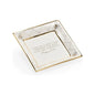 Square Bee Verse Ceramic White Plate - LOOMLAN - Chelsea House - Boxes & Bowls