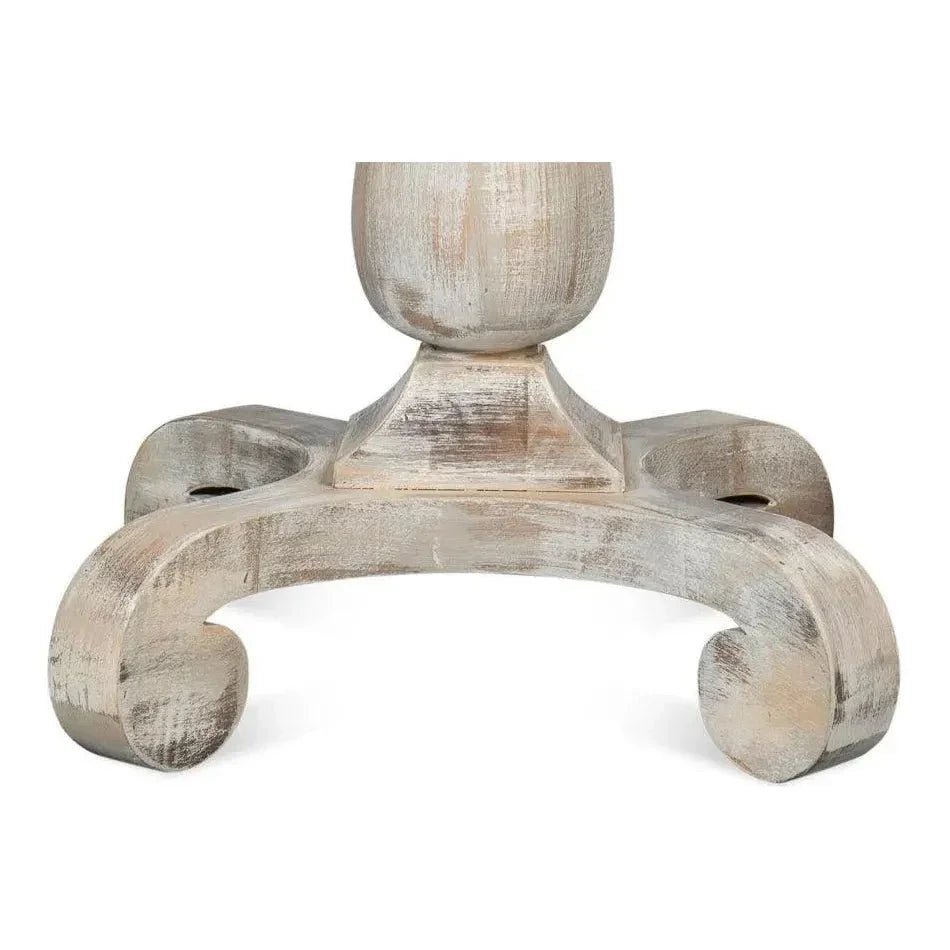 Square Bistro Table Grey Oak-Dining Tables-Sarreid-LOOMLAN