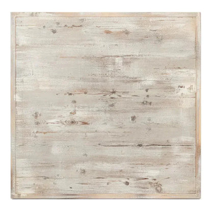 Square Bistro Table Grey Oak-Dining Tables-Sarreid-LOOMLAN