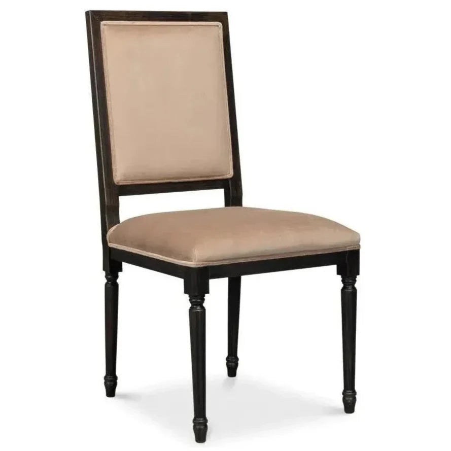 Square Fabric Dining Chair 2PC - LOOMLAN - Sarreid - Dining Chairs